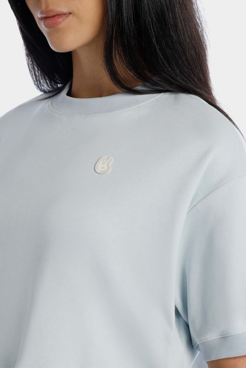 Camiseta Oversize Azul Ícono