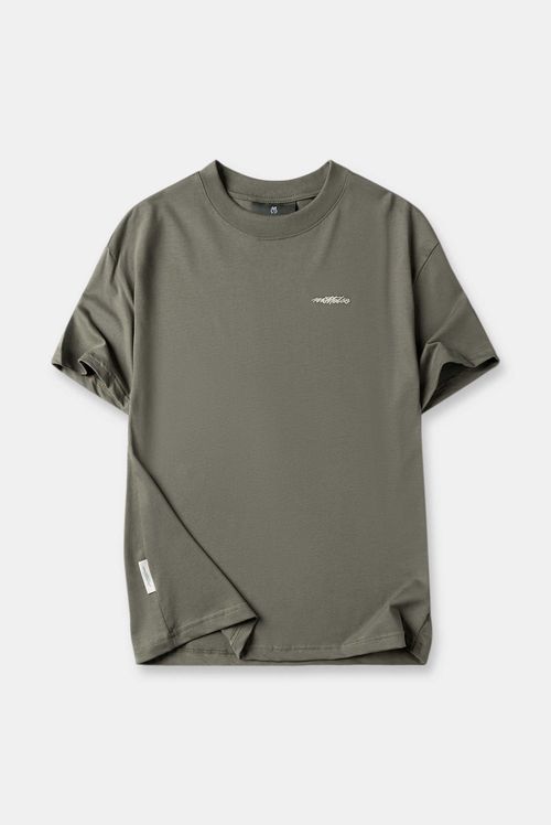 Camiseta Oversize Verde Texto