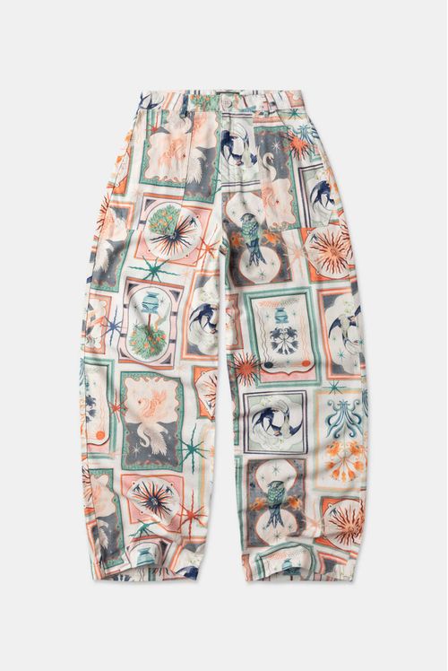 Pantalón Beige Miniprint