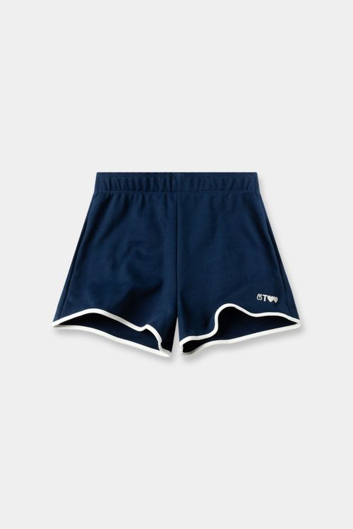 Shorts Azul Texto
