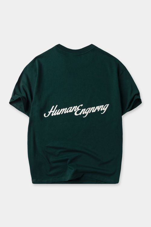 Camiseta Oversize Verde Texto