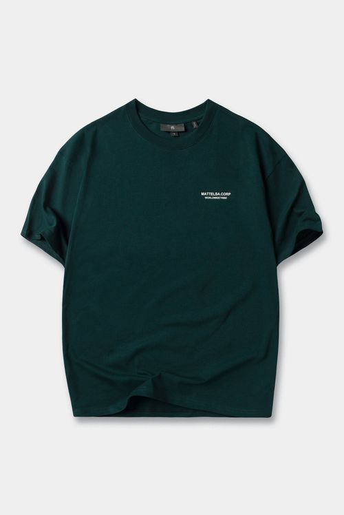 Camiseta Oversize Verde Texto