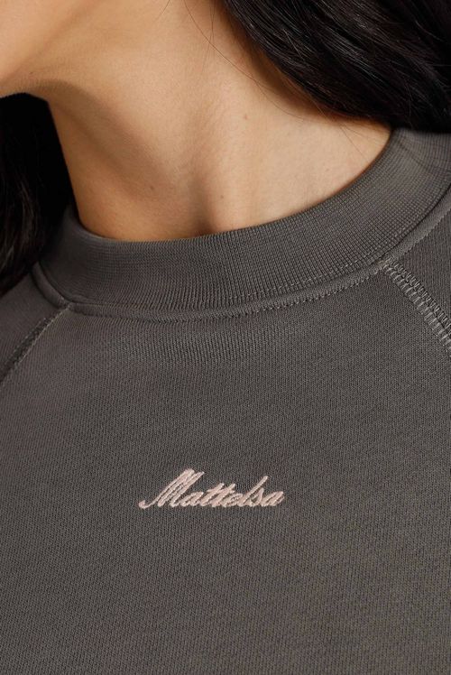 Buzo Pullover Gris Texto