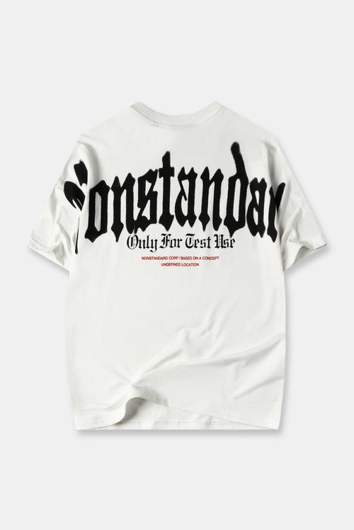 Camiseta Oversize Marfil Texto