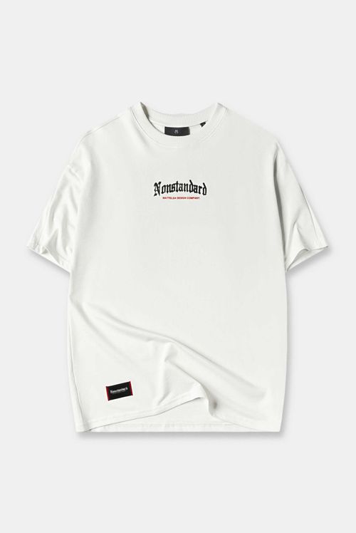 Camiseta Oversize Marfil Texto