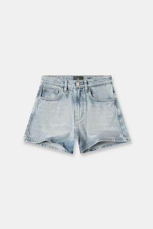 Shorts Denim Azul Claro Apliques
