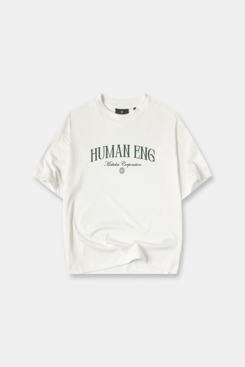 Camiseta Oversize Marfil Texto