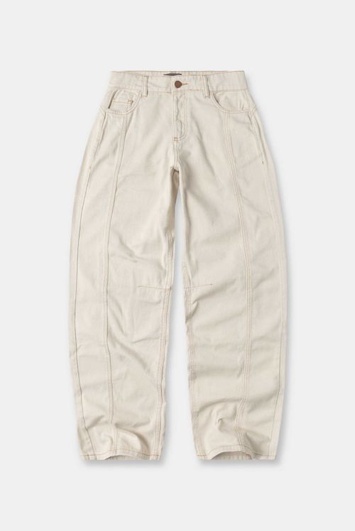 Pantalón Beige Texto