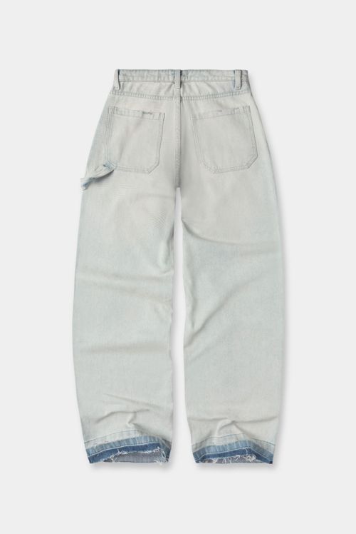 Jean Straight Tiro Alto Azul Claro Carpintero