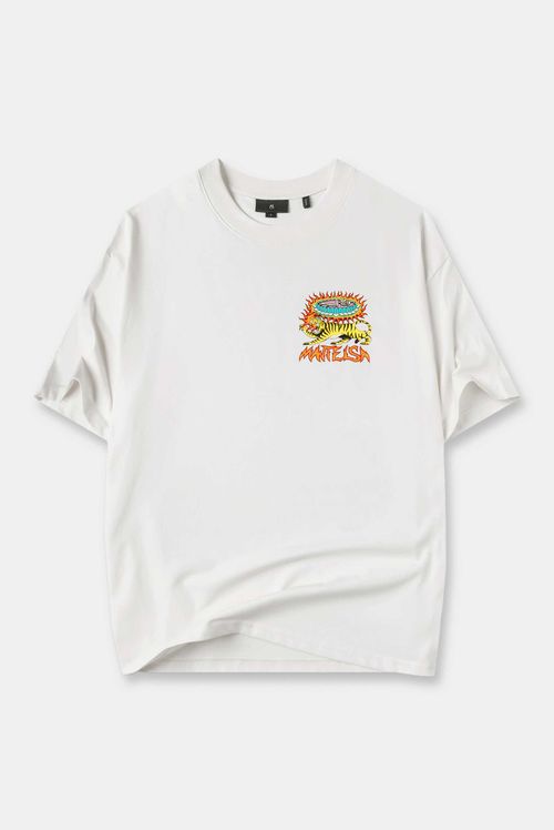 Camiseta Oversize Marfil Ilustración
