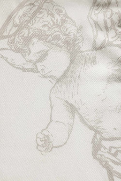 Camiseta Oversize Marfil Ilustración