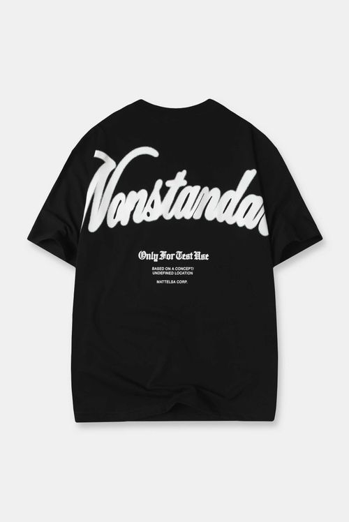 Camiseta Oversize Negro Texto