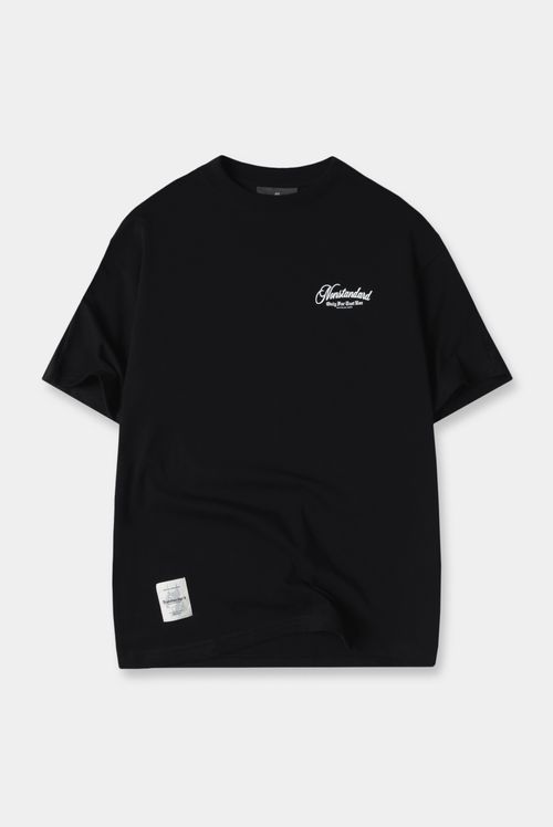 Camiseta Oversize Negro Texto