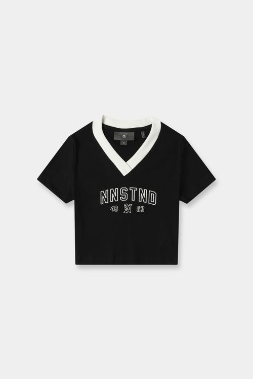 Camiseta Oversize Negro Texto