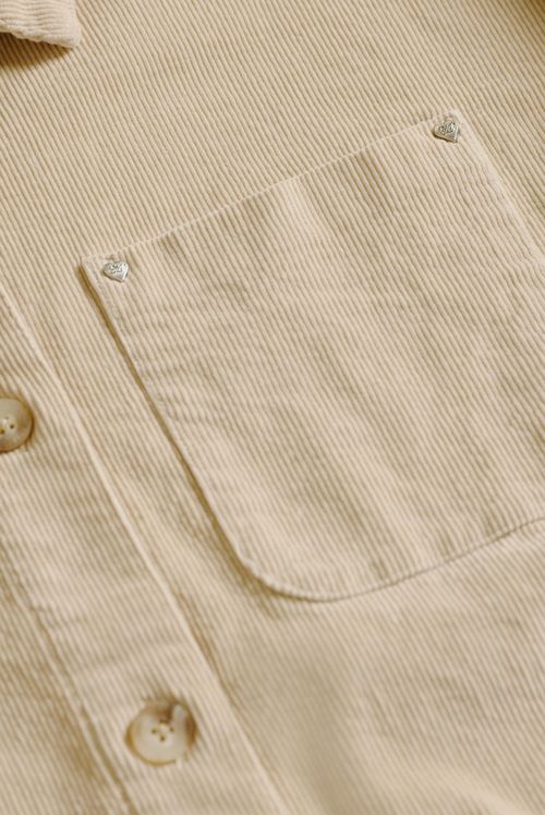 Camisa Manga Larga Marfil Básico