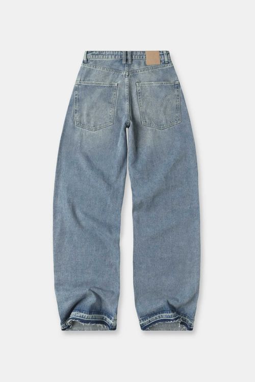 Jean Straight Tiro Bajo Azul Claro Ícono