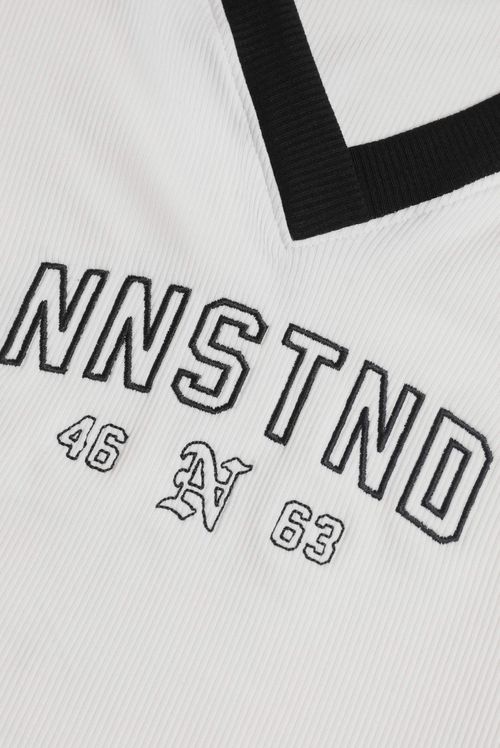 Camiseta Oversize Marfil Texto