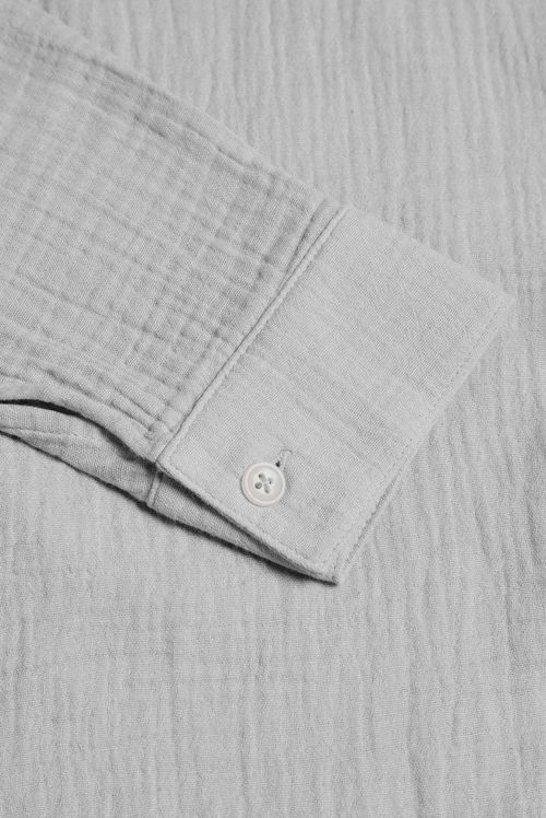 Camisa Manga Larga Gris Básico