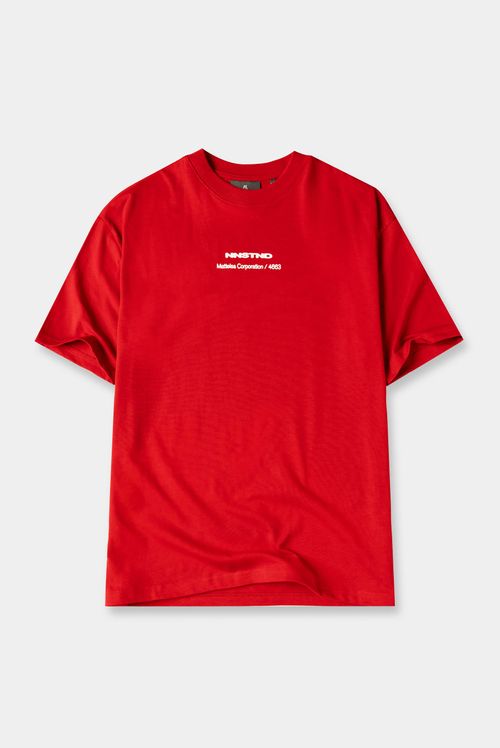 Camiseta Oversize Rojo Texto