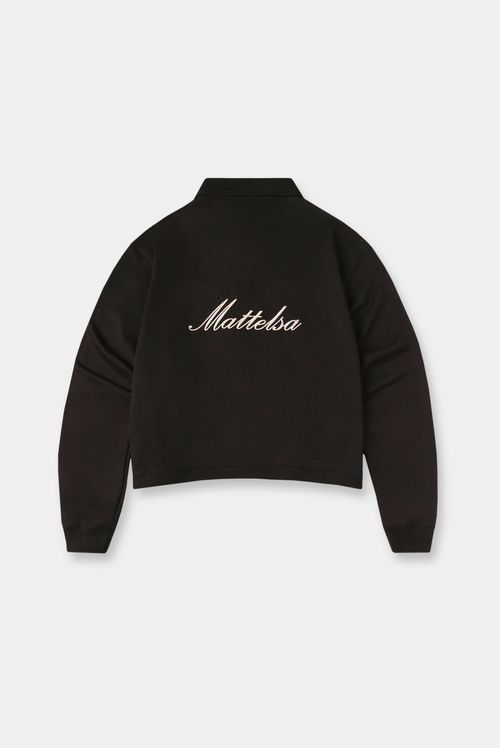 Buzo Pullover Negro Texto