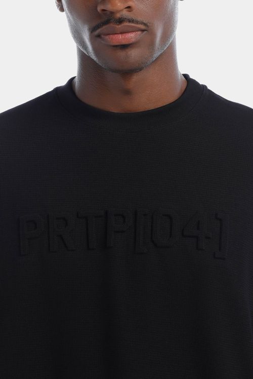Camiseta Oversize Negro Texto