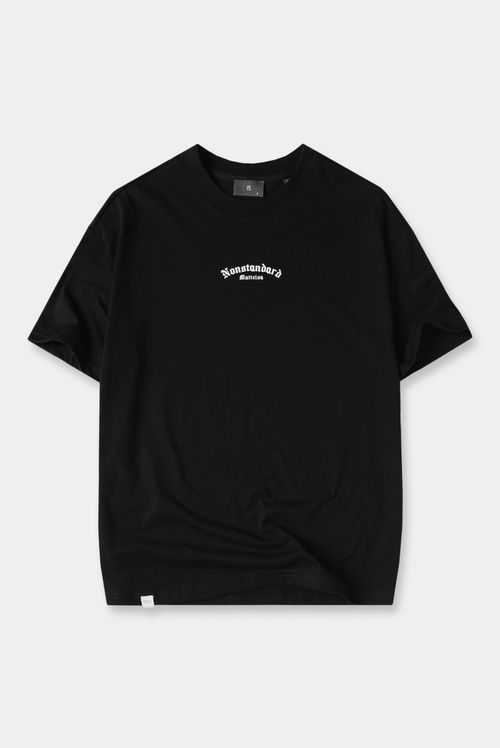 Camiseta Oversize Negro Texto