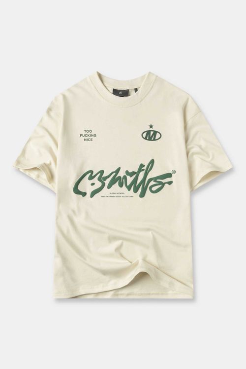 Camiseta Regular Amarillo Texto