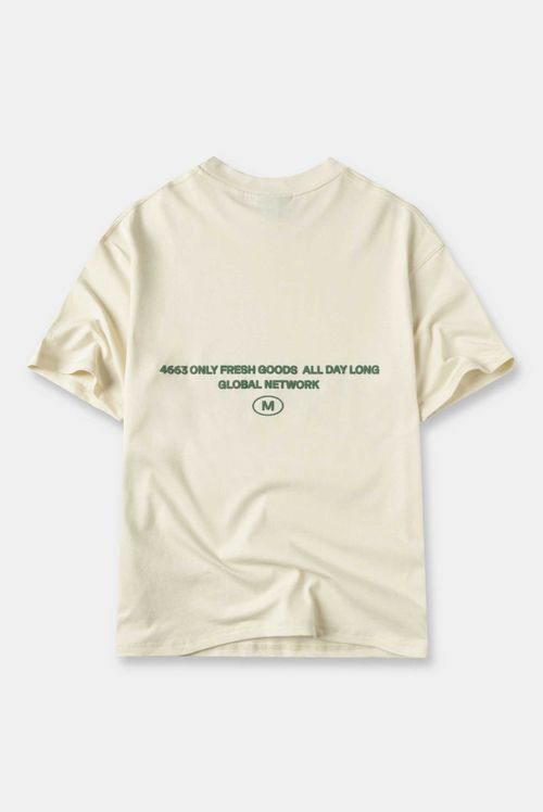 Camiseta Regular Amarillo Texto