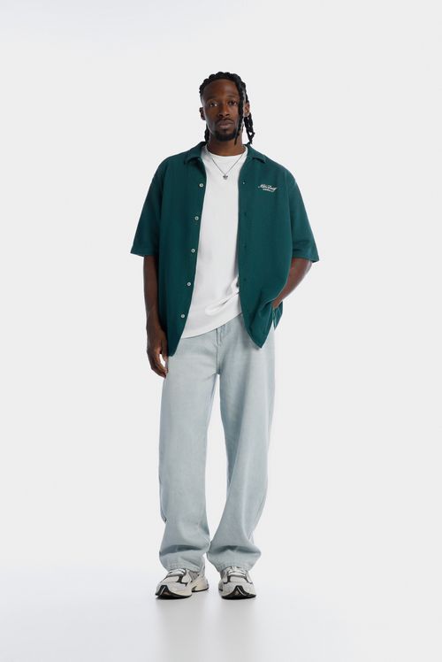 Camisa Oversize Verde Básico
