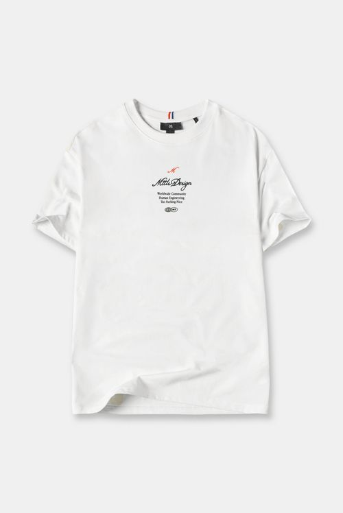 Camiseta Marfil Texto