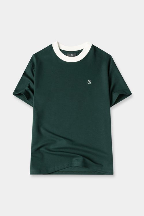 Camiseta Slim Verde Texto