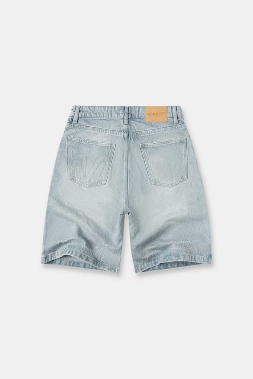 Shorts Denim Azul Medio Lavandería