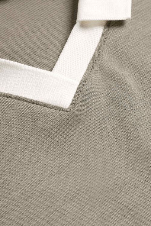 Polo Oversize Verde Texto