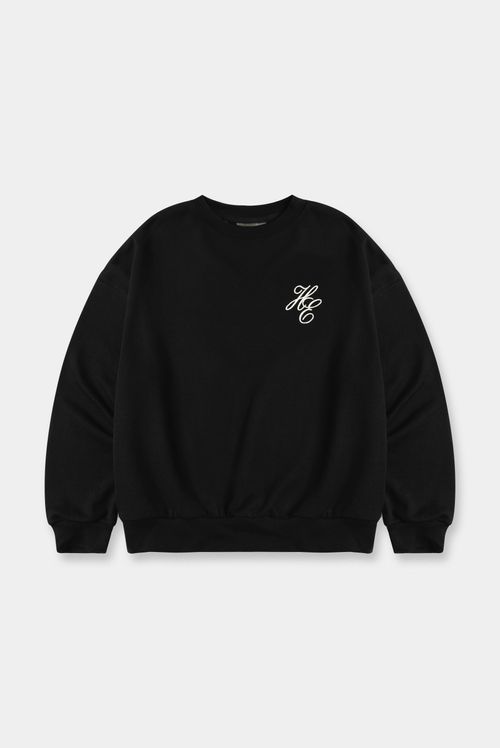 Buzo Pullover Negro Texto