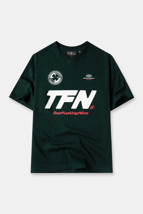 Camiseta Oversize Verde Texto