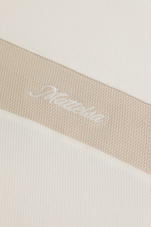 Camiseta Crop Marfil Texto