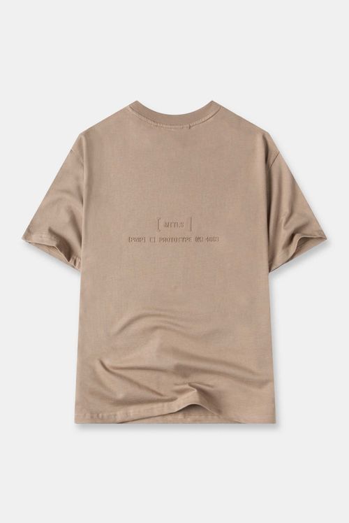 Camiseta Oversize Café Texto