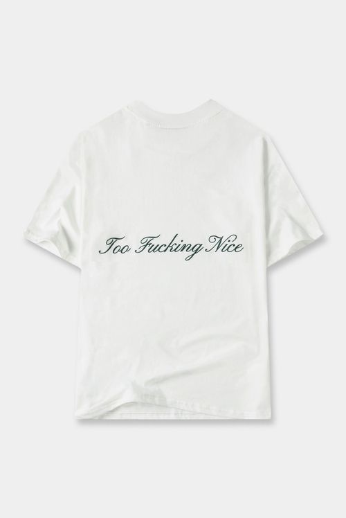 Camiseta Regular Marfil Texto