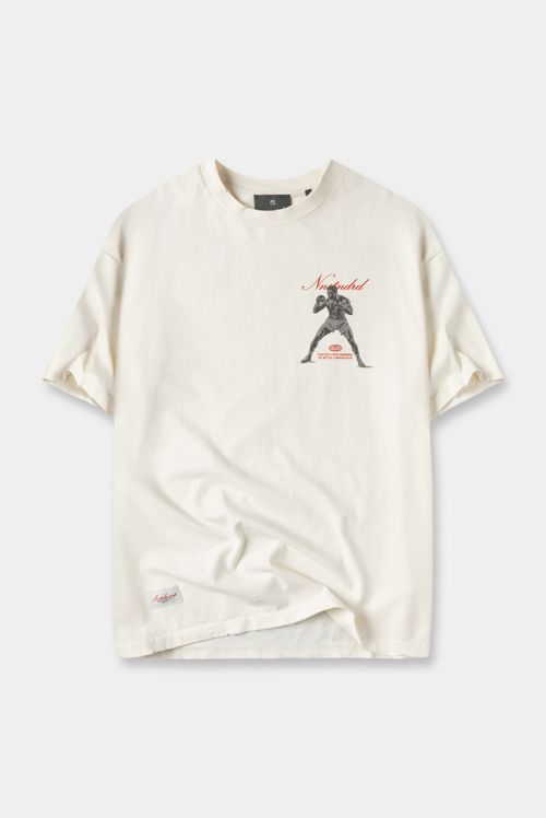 Camiseta Oversize Marfil Lavandería