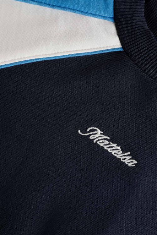 Buzo Pullover Azul Bloques