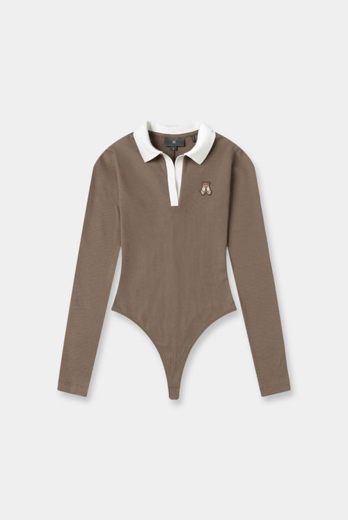 Body Manga Larga Café Ilustración