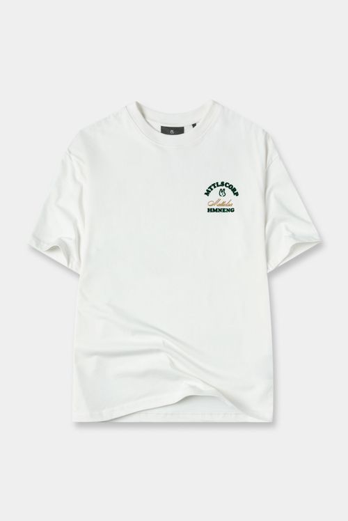 Camiseta Oversize Marfil Texto