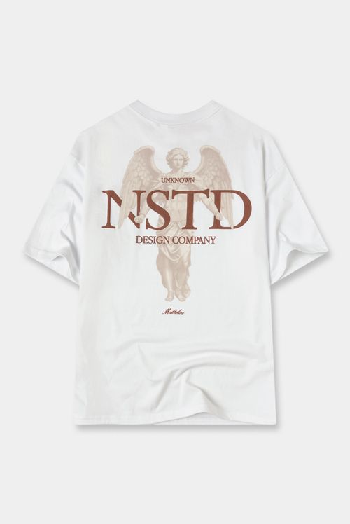 Camiseta Oversize Blanco Ilustración