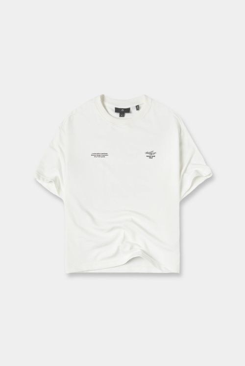 Camiseta Oversize Marfil Texto