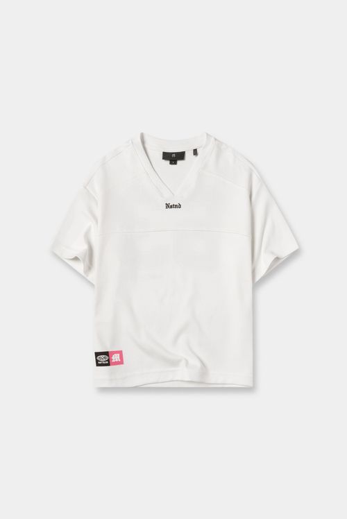 Camiseta Oversize Marfil Texto