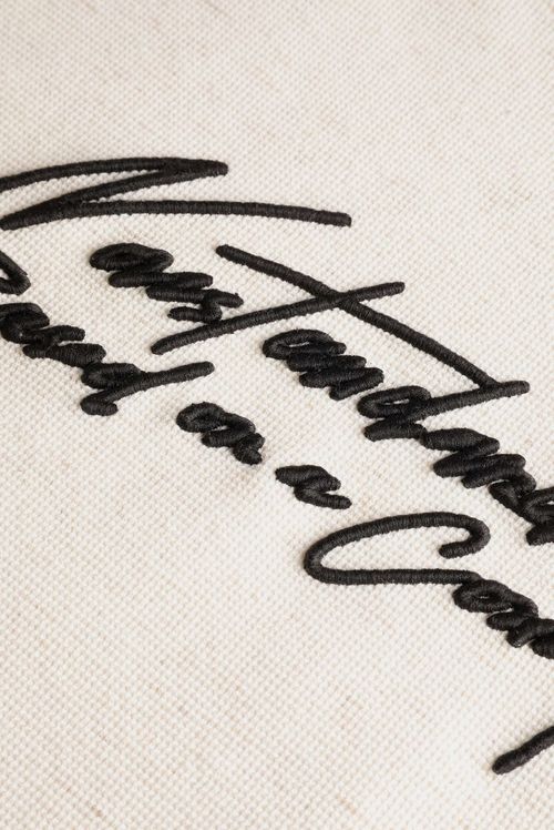 Camiseta Oversize Marfil Texto