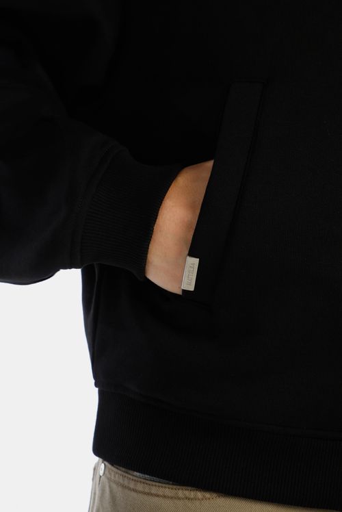 Chaqueta Bomber Negro Básico