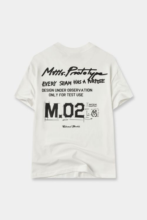 Camiseta Oversize Marfil Texto