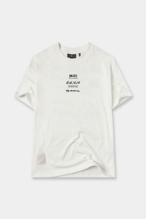 Camiseta Oversize Marfil Texto