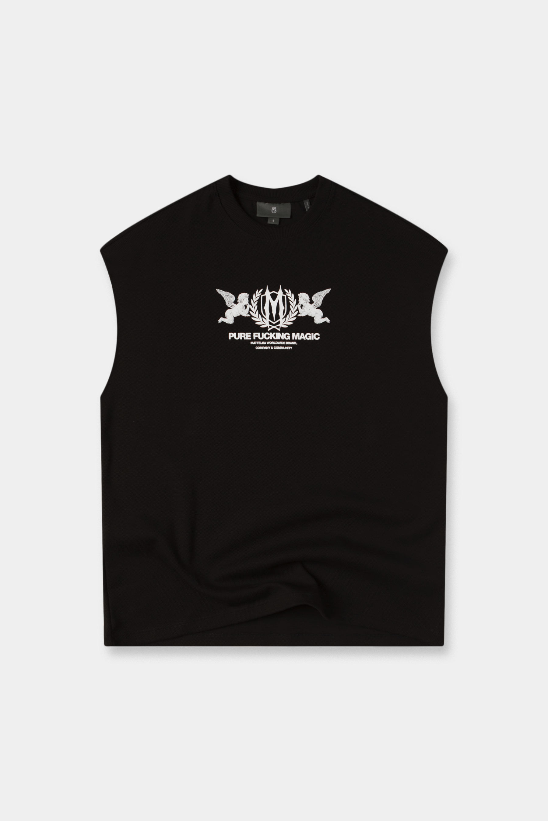 Camiseta Oversize Negro Texto Camisetas para hombre